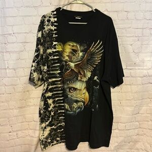 Vintage Eagle shirt all over print Animal Nature size XXXL